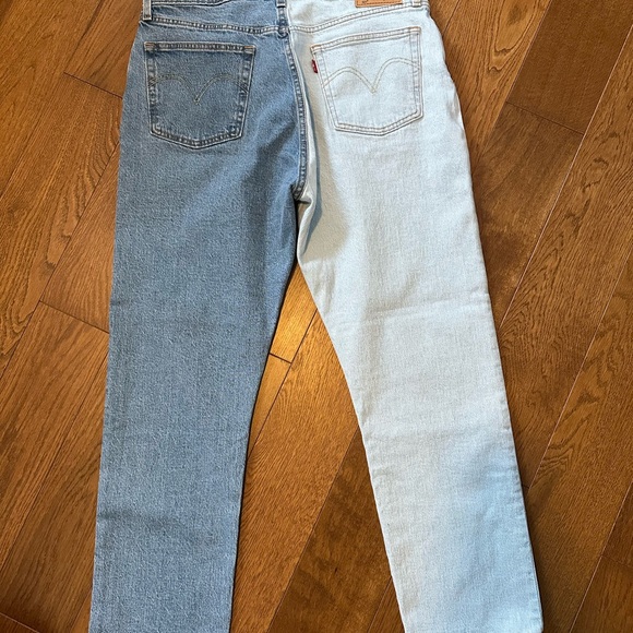 Levi's Women's 501 Original Selvedge Two-Tone High Rise Cropped Jeans - Picture 2 of 6